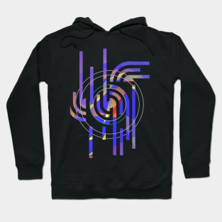 Abstract geometric galaxy purple Hoodie